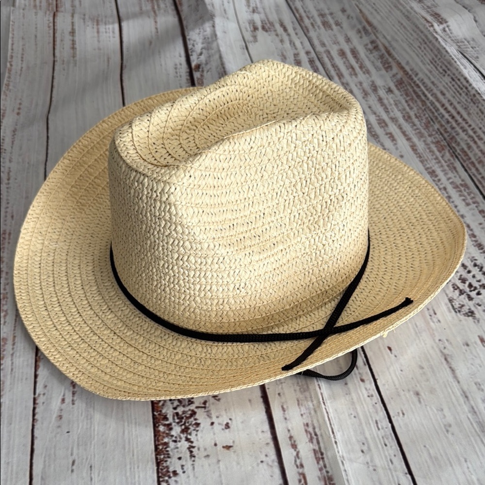 Straw Cowboy Hat with‎ Chin Strat